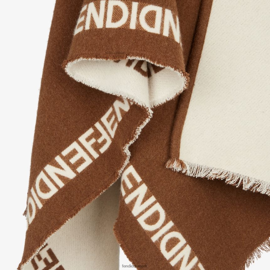 uld poncho Kvinder Fendi tilbehør grå A44V2D50