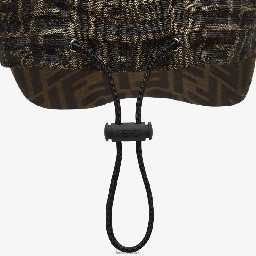 ff baseballkasket i jacquardstof Kvinder Fendi tilbehør Brun A44V2D288