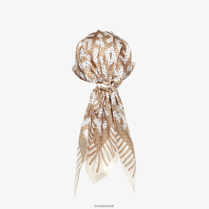 silke hat Kvinder Fendi tilbehør beige A44V2D174