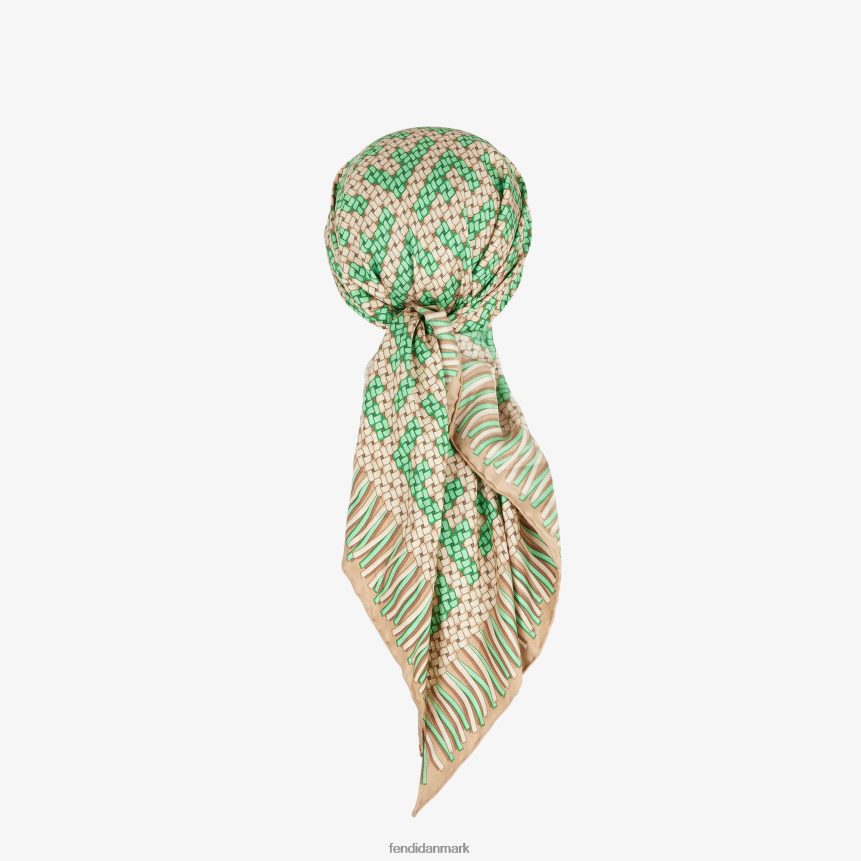 silke hat Kvinder Fendi tilbehør grøn A44V2D183