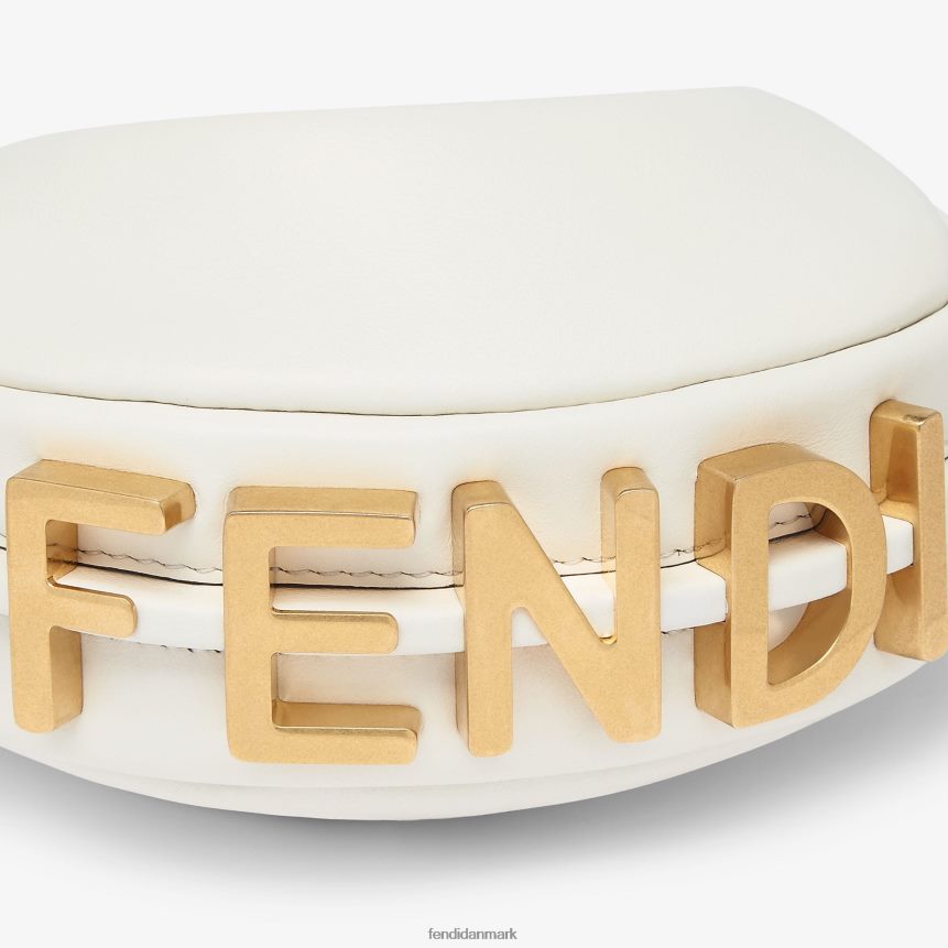 nano grafisk læder charme Kvinder Fendi tilbehør hvid A44V2D79