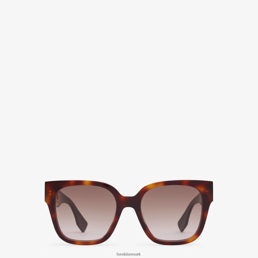 havana acetat solbriller Kvinder Fendi tilbehør Brun A44V2D325