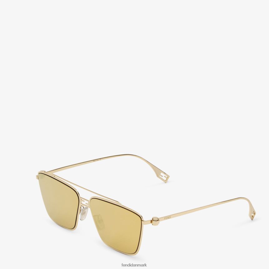 metal solbriller Kvinder Fendi tilbehør Brun A44V2D28
