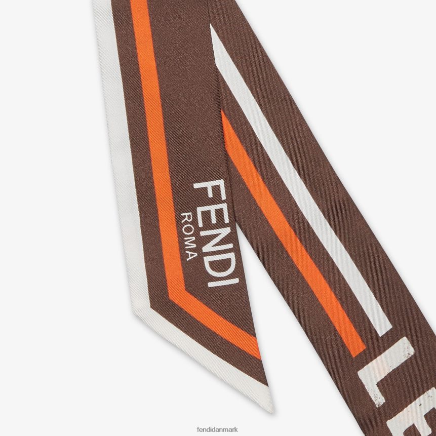 indpakket silke bandeau Kvinder Fendi tilbehør Brun A44V2D106