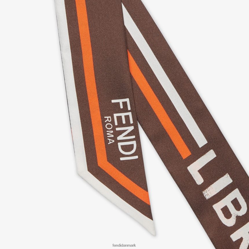 indpakket silke bandeau Kvinder Fendi tilbehør Brun A44V2D113