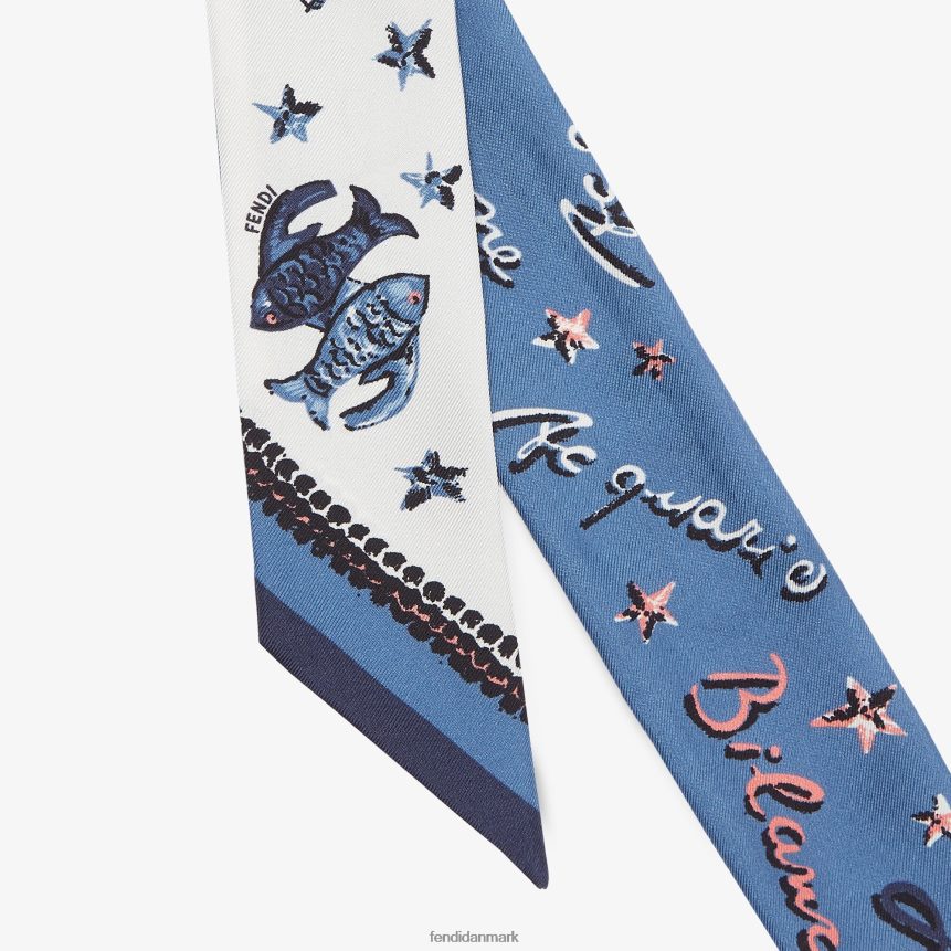 indpakket silke bandeau Kvinder Fendi tilbehør blå A44V2D110