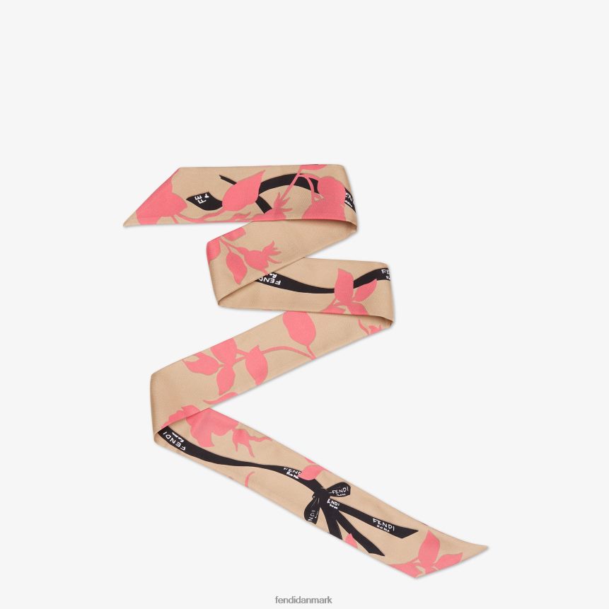 økologisk silke bandeau Kvinder Fendi tilbehør beige A44V2D221