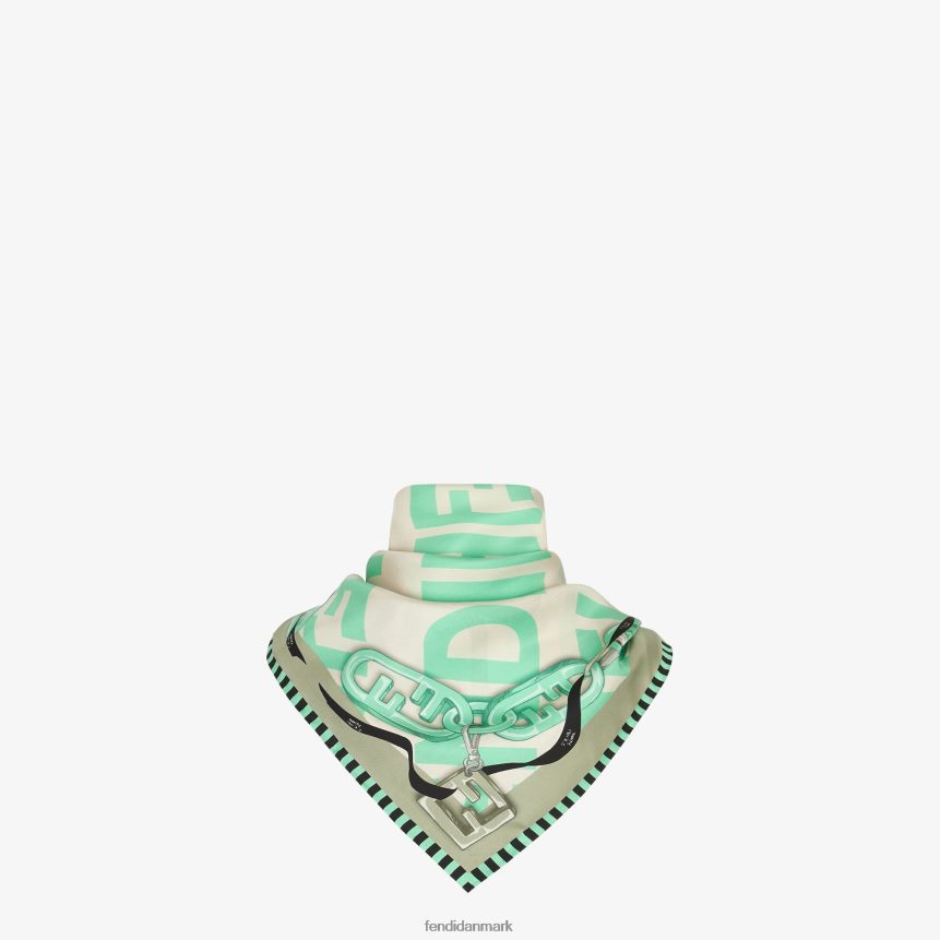 økologisk silke foulard Kvinder Fendi tilbehør grøn A44V2D187