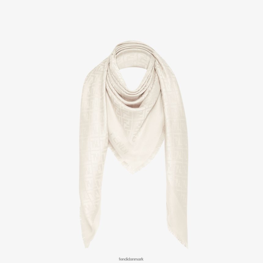 økologisk silkesjal Kvinder Fendi tilbehør elfenben A44V2D456