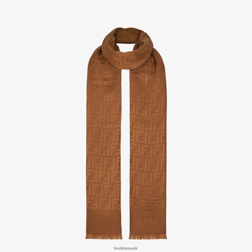 silke stjal Kvinder Fendi tilbehør Brun A44V2D129