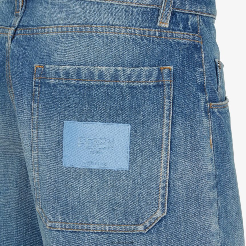 bermuda denimbukser Mænd Fendi beklædning blå A44V2D2022