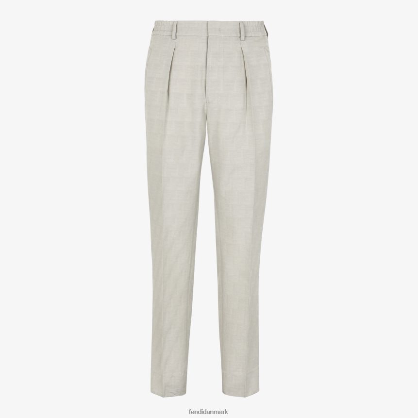bukser i jacquardstof Mænd Fendi beklædning beige A44V2D1925