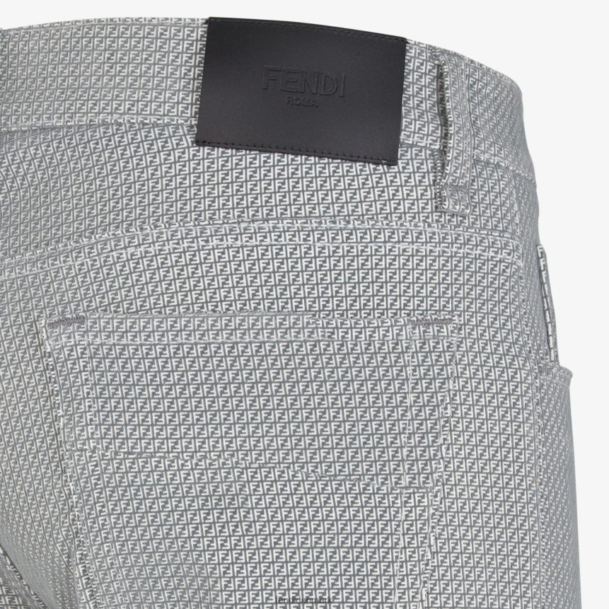 denim jeans Mænd Fendi beklædning grå A44V2D2126
