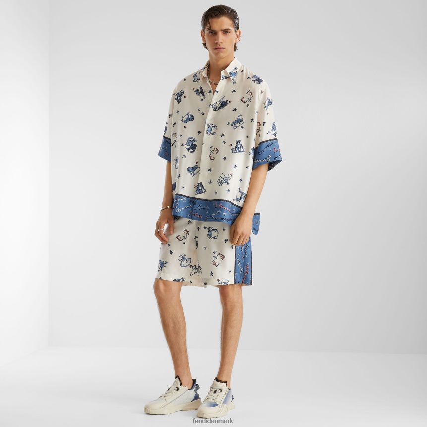 silke bukser Mænd Fendi beklædning flerfarvet A44V2D1954