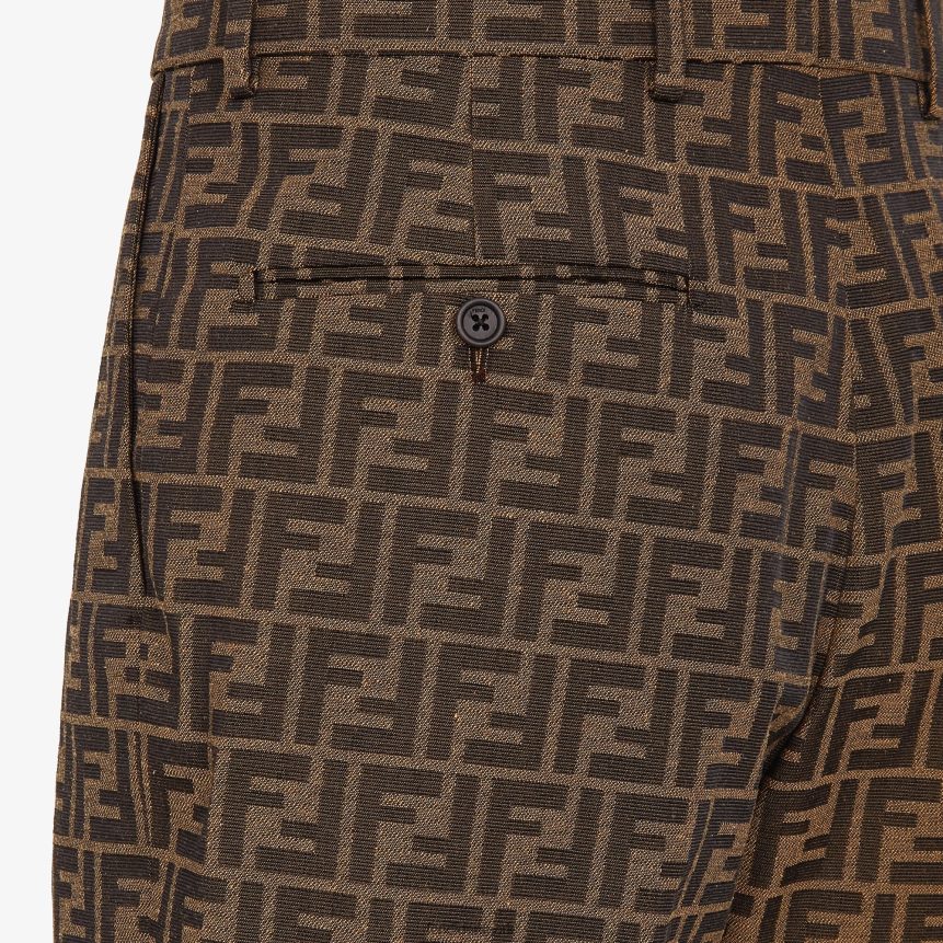 stof bukser Mænd Fendi beklædning Brun A44V2D2118