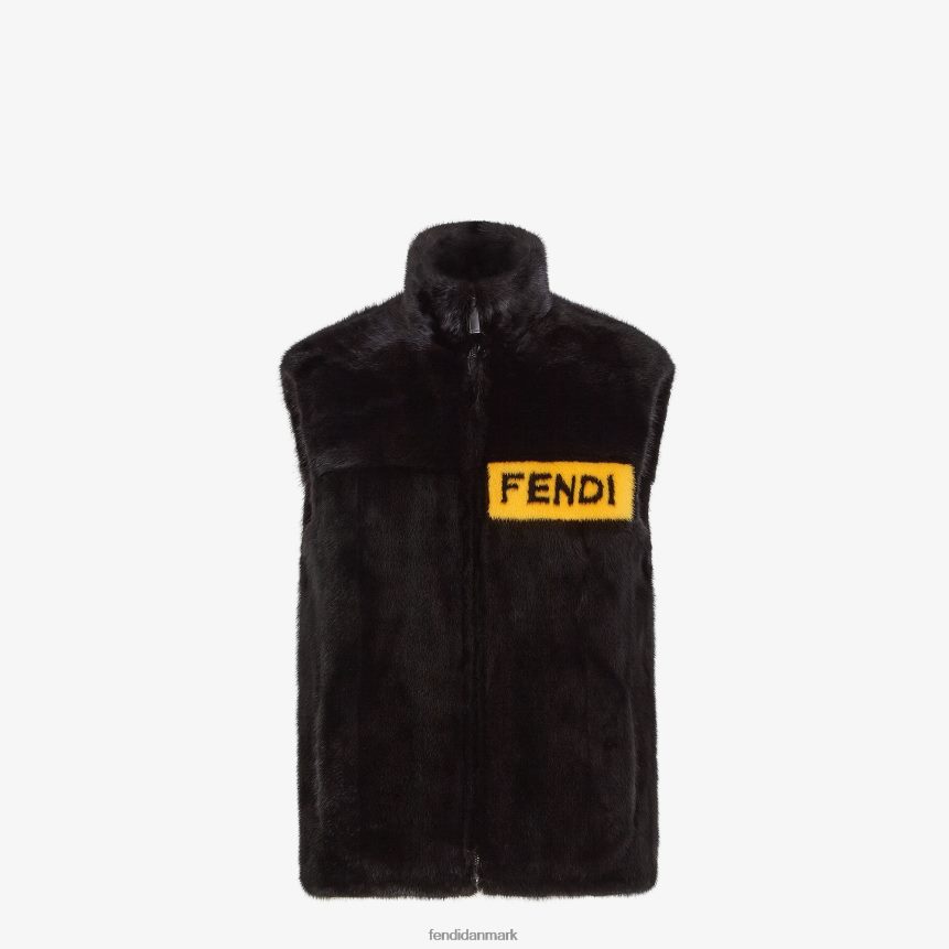 mink vest Mænd Fendi beklædning sort A44V2D2160