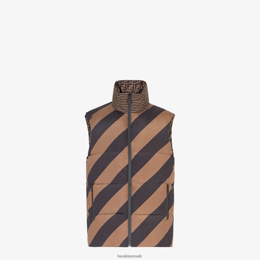 nylon vest Mænd Fendi beklædning Brun A44V2D2166