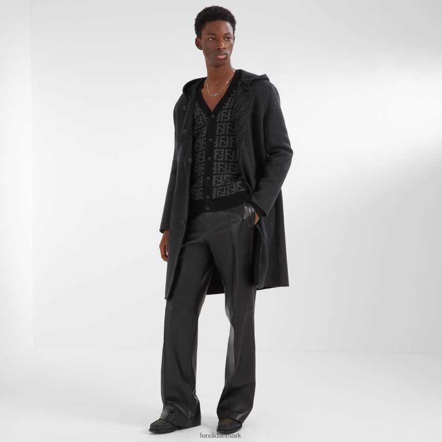 uld frakke Mænd Fendi beklædning grå A44V2D2164