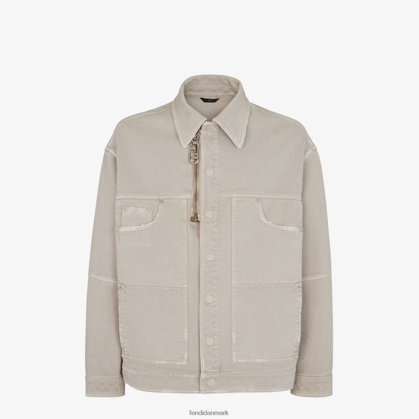 denimjakke Mænd Fendi beklædning beige A44V2D1929