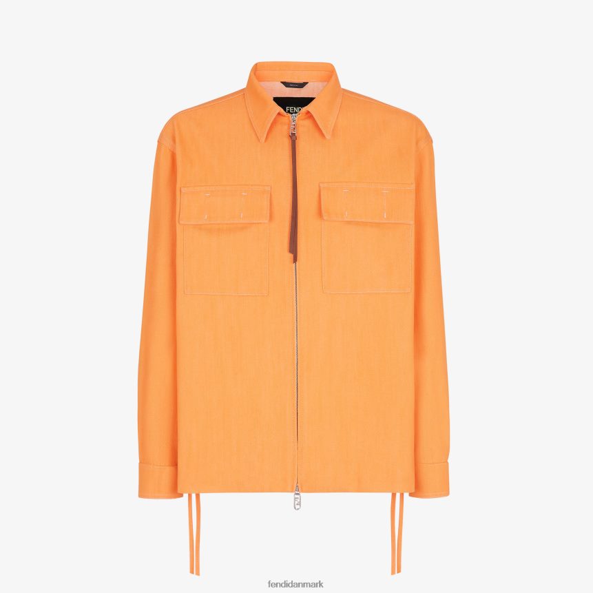 denimjakke Mænd Fendi beklædning orange A44V2D2028