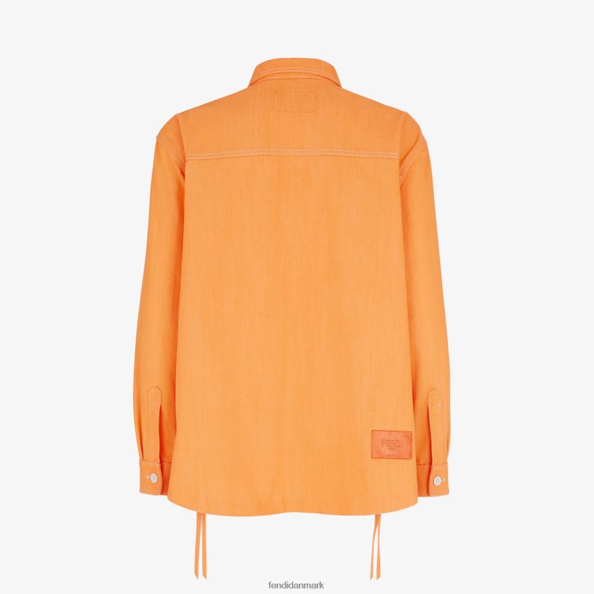 denimjakke Mænd Fendi beklædning orange A44V2D2028
