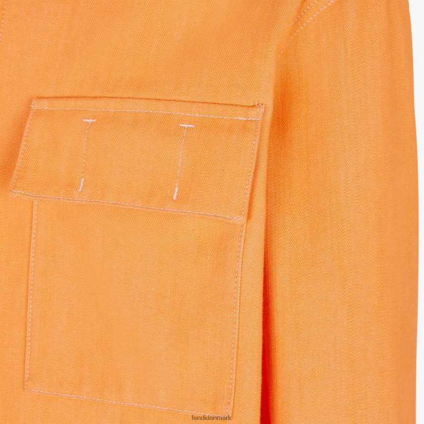 denimjakke Mænd Fendi beklædning orange A44V2D2028