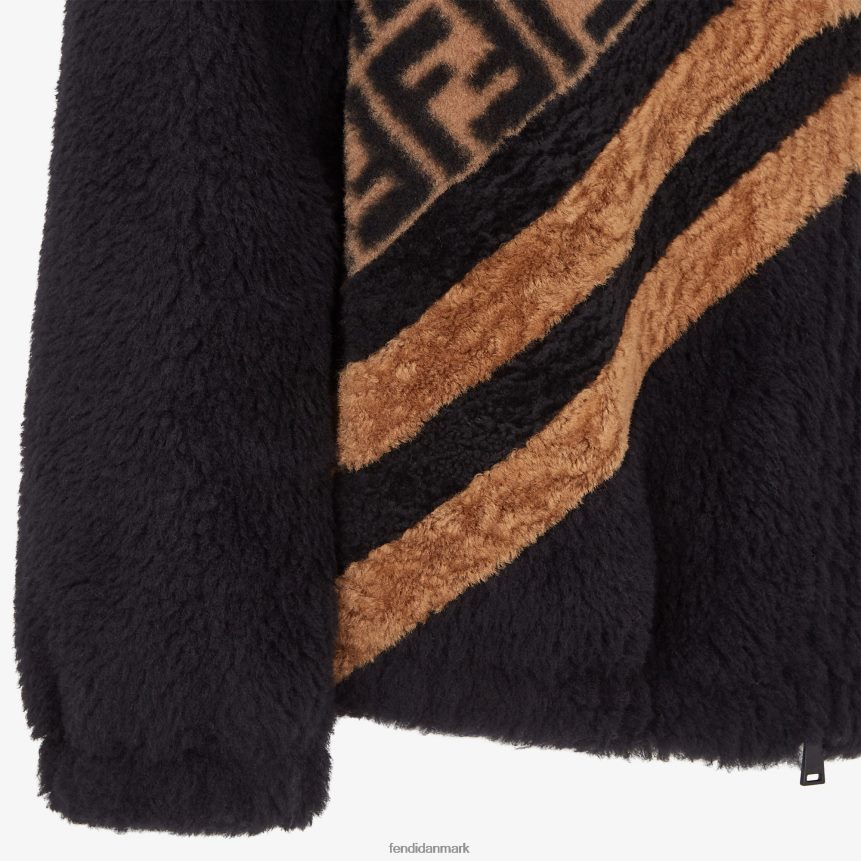 fåreskindsjakke Mænd Fendi beklædning sort A44V2D2214