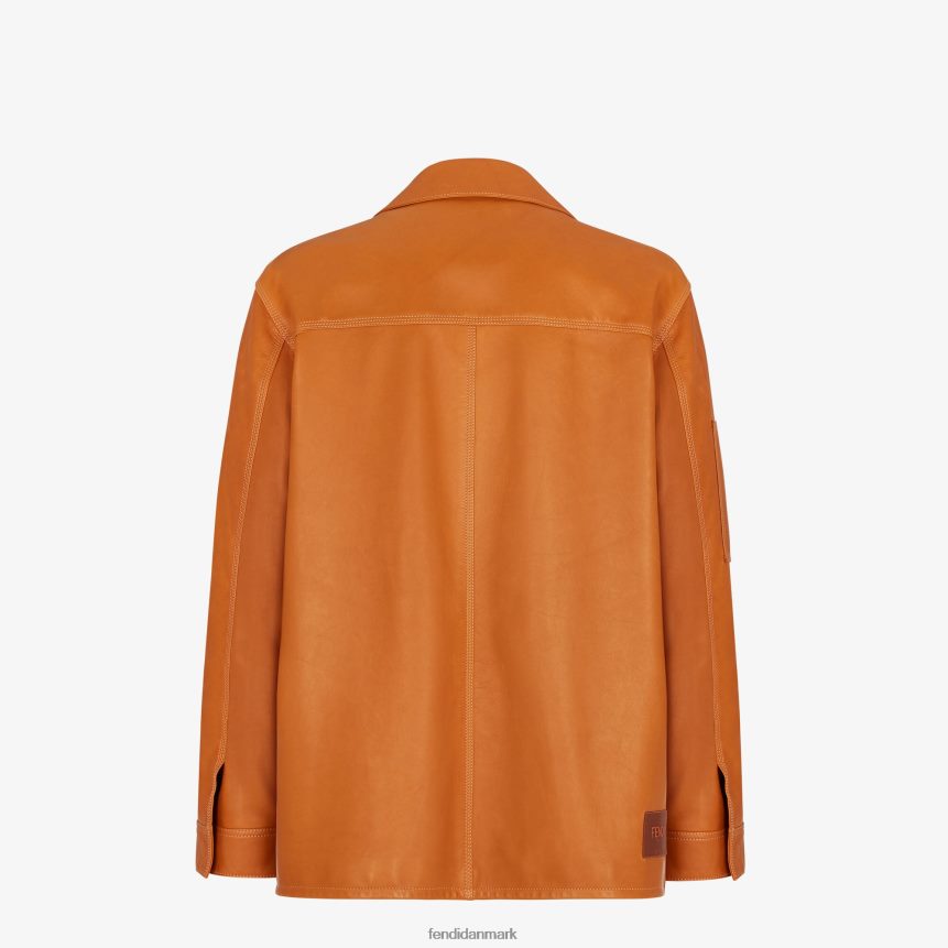 læderjakke Mænd Fendi beklædning Brun A44V2D2064