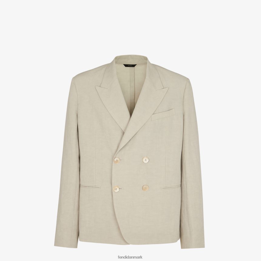 linned jakke Mænd Fendi beklædning grå A44V2D1914