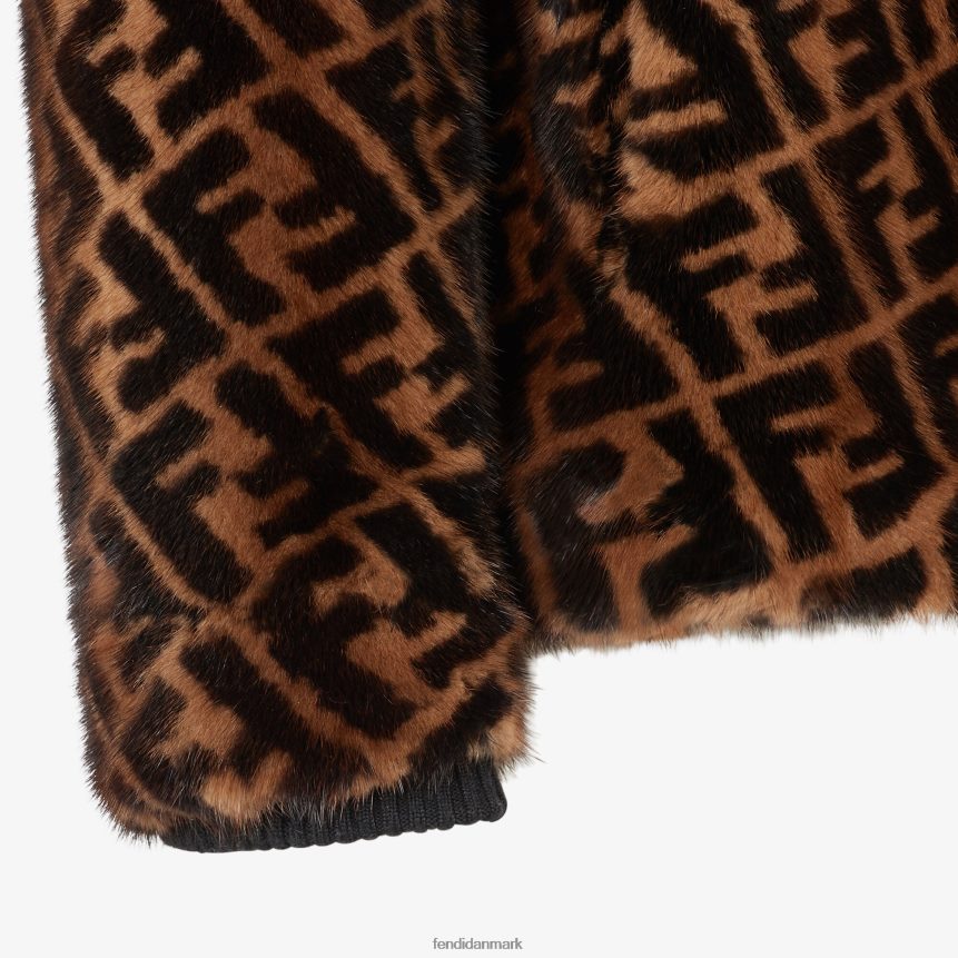 mink jakke Mænd Fendi beklædning Brun A44V2D2182