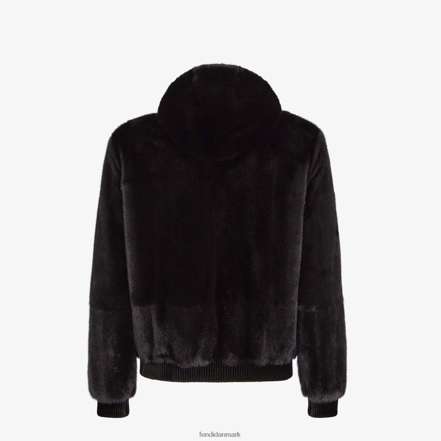 mink jakke Mænd Fendi beklædning sort A44V2D2205