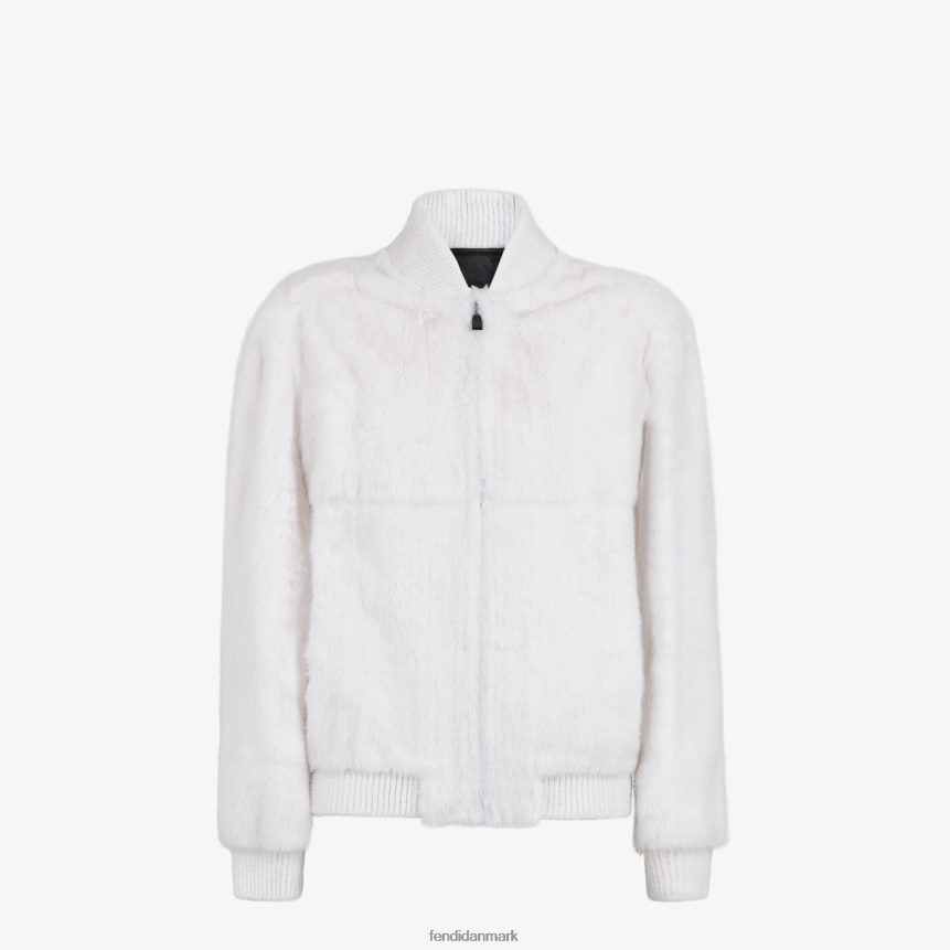 minkbomber Mænd Fendi beklædning hvid A44V2D2177