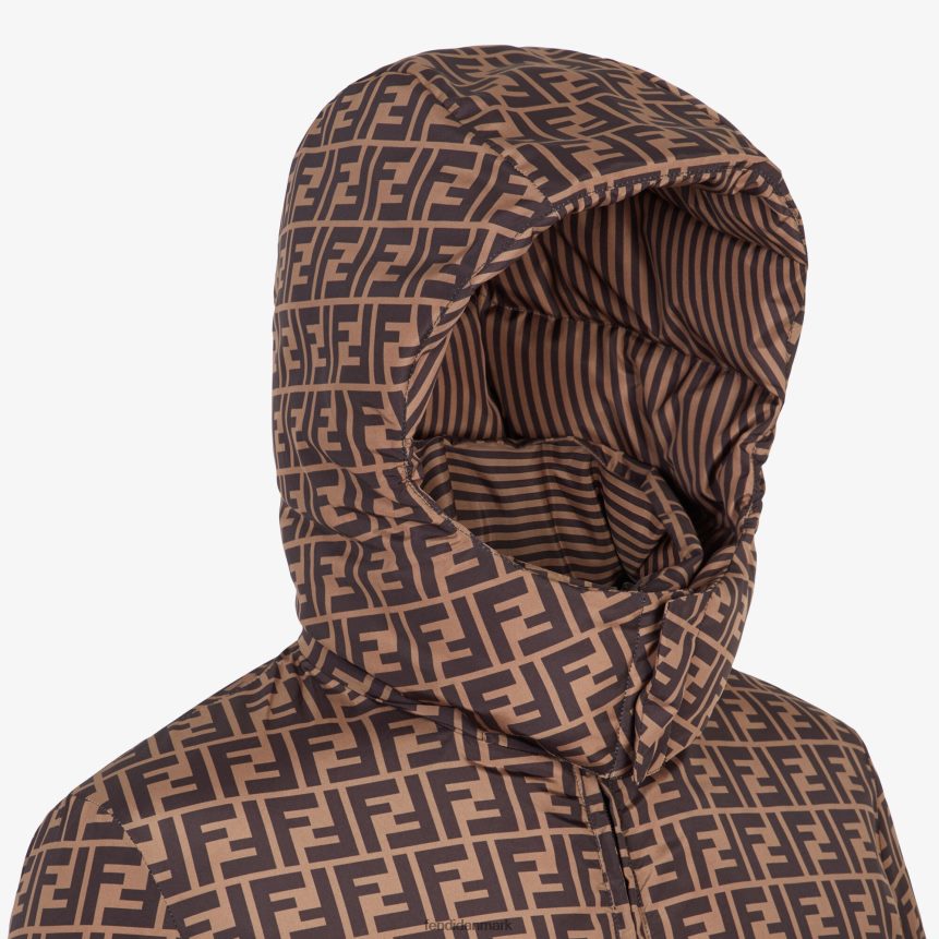 nylon dunjakke Mænd Fendi beklædning Brun A44V2D2154