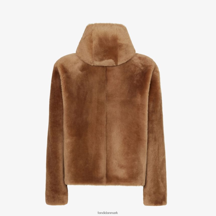 shearling jakke Mænd Fendi beklædning Brun A44V2D2173