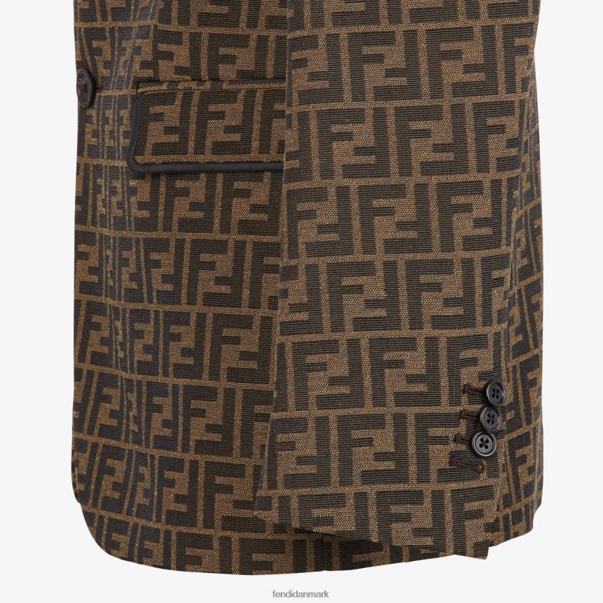 stof blazer Mænd Fendi beklædning Brun A44V2D2062