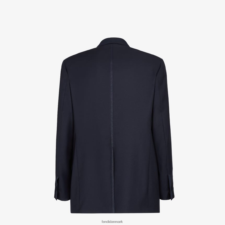 uld blazer Mænd Fendi beklædning blå A44V2D2071