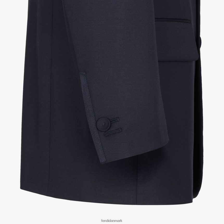 uld blazer Mænd Fendi beklædning blå A44V2D2071