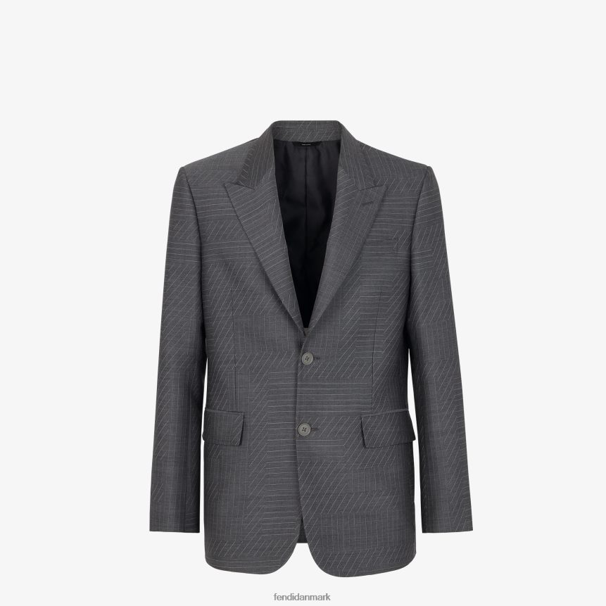 uld blazer Mænd Fendi beklædning grå A44V2D1966