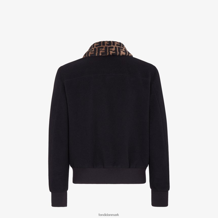 uld jakke Mænd Fendi beklædning sort A44V2D2183