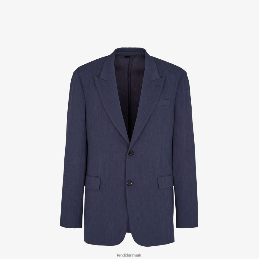 viskose jakke Mænd Fendi beklædning blå A44V2D1940