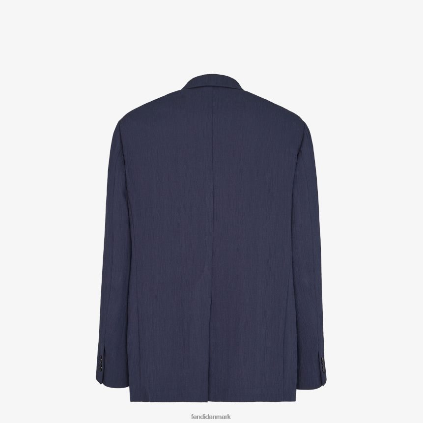 viskose jakke Mænd Fendi beklædning blå A44V2D1940