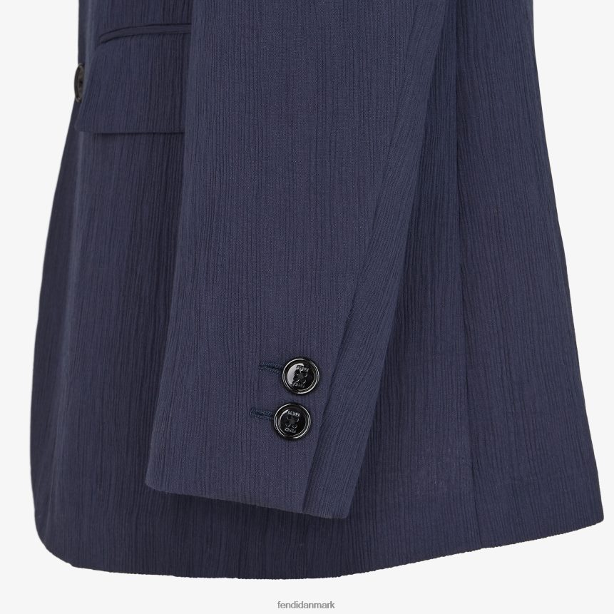 viskose jakke Mænd Fendi beklædning blå A44V2D1940