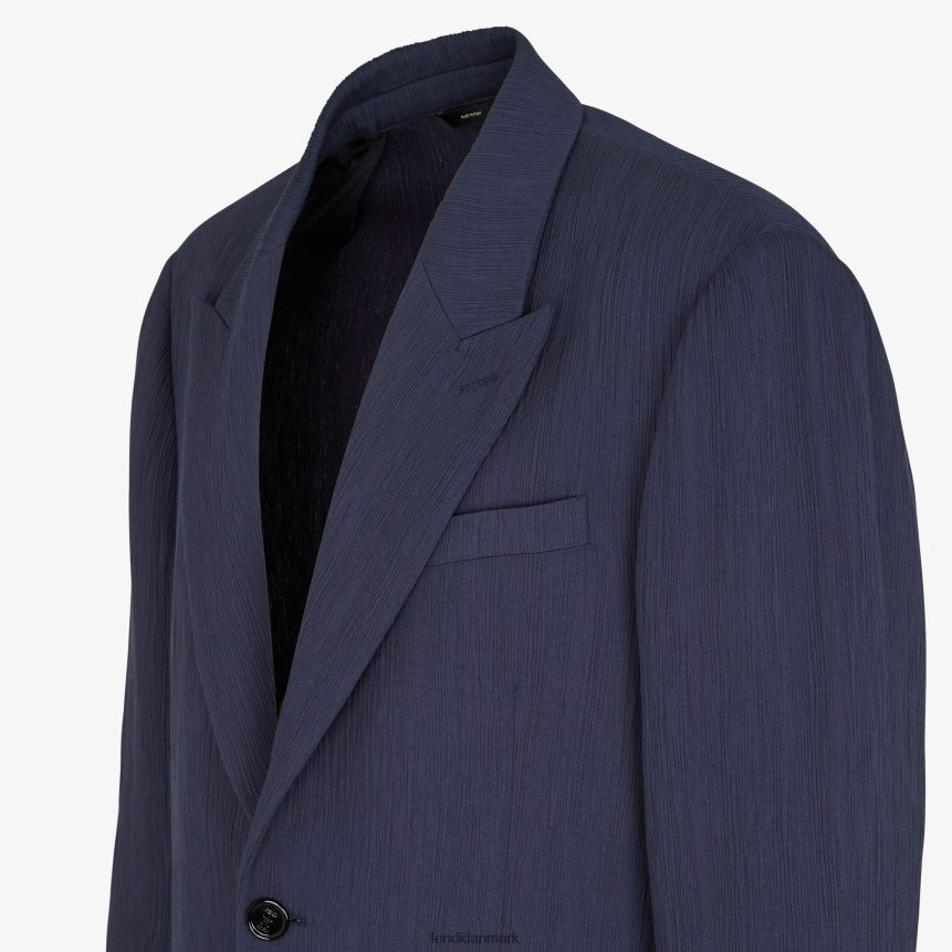 viskose jakke Mænd Fendi beklædning blå A44V2D1940