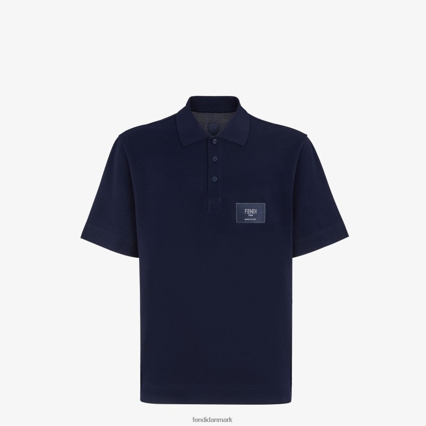 bomulds poloshirt Mænd Fendi beklædning blå A44V2D2143