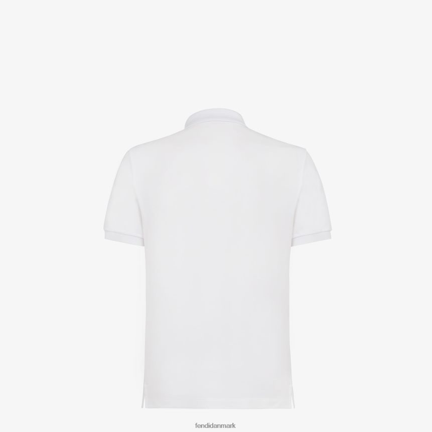 bomulds poloshirt Mænd Fendi beklædning hvid A44V2D2131