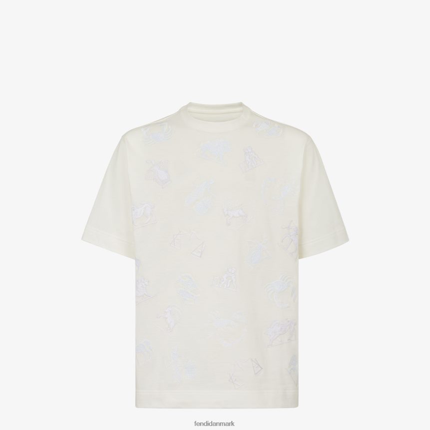 jersey t-shirt Mænd Fendi beklædning hvid A44V2D1928