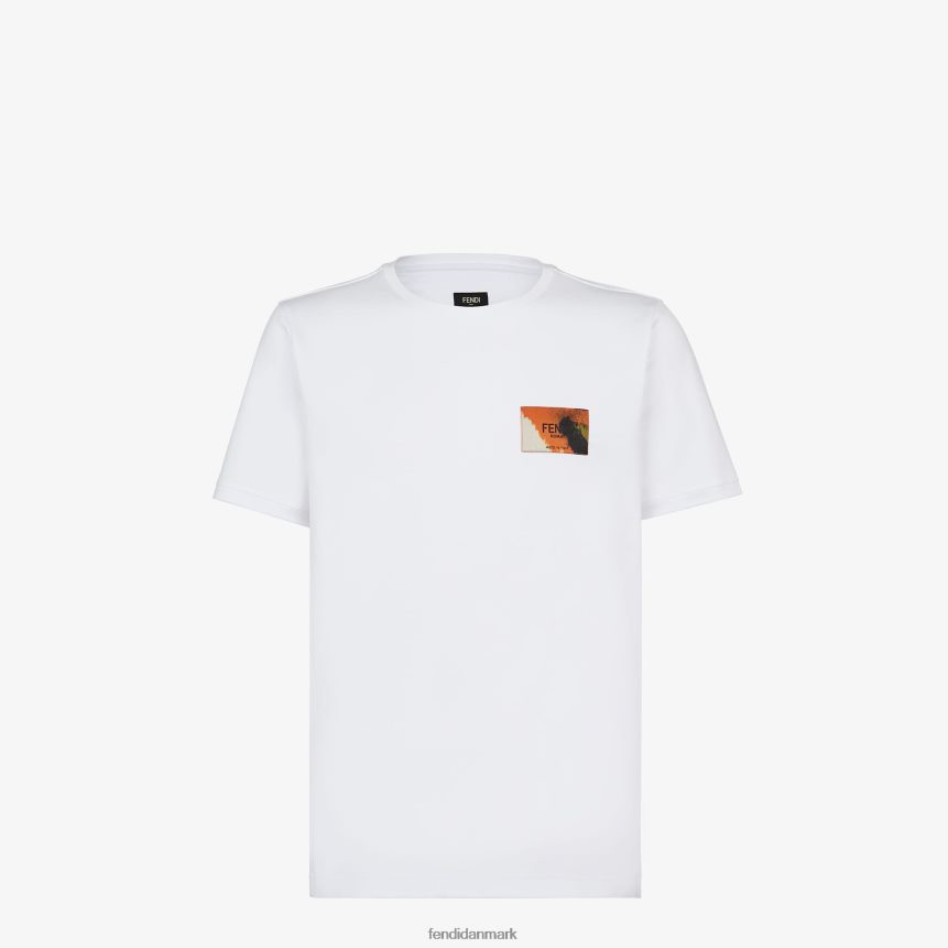 jersey t-shirt Mænd Fendi beklædning hvid A44V2D2006