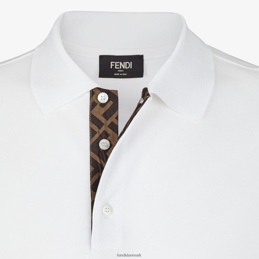 pique poloshirt Mænd Fendi beklædning hvid A44V2D2171