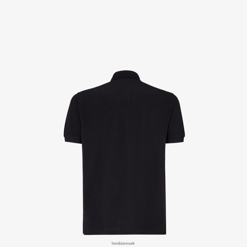 pique poloshirt Mænd Fendi beklædning sort A44V2D2146