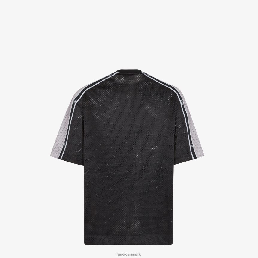 tech mesh t-shirt Mænd Fendi beklædning grå A44V2D1944